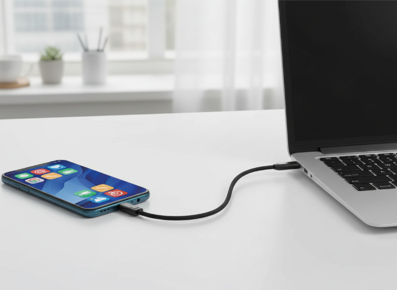 Zinc Alloy USB-C to USB-C Cable – 60W Fast Charging