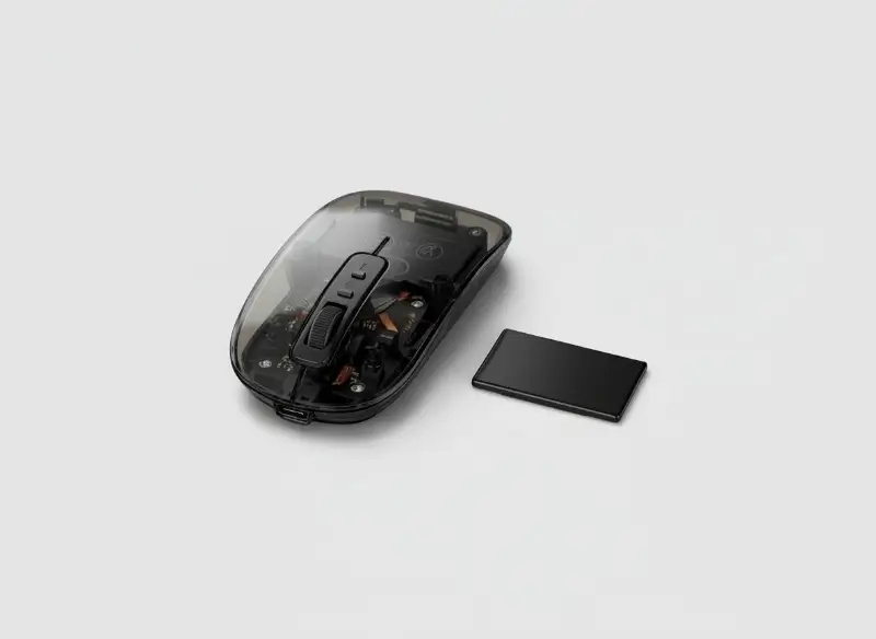 Transparent 3-Mode Wireless Mouse