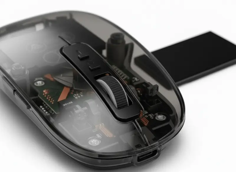 Transparent 3-Mode Wireless Mouse