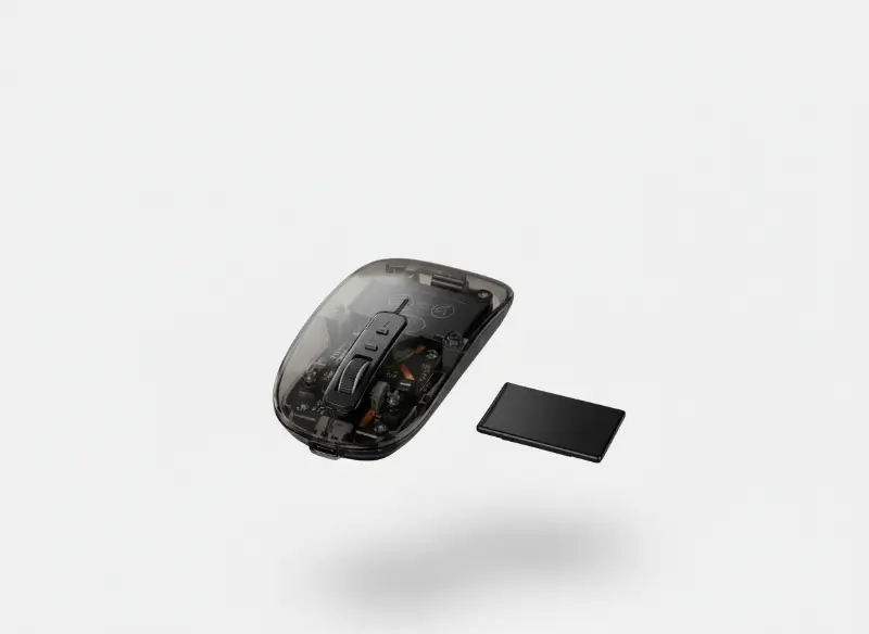 Transparent 3-Mode Wireless Mouse