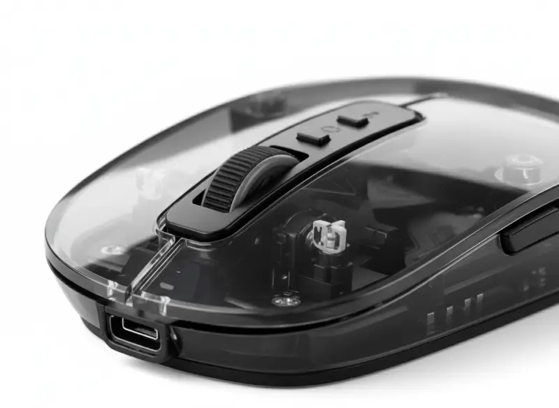 Transparent 3-Mode Wireless Mouse