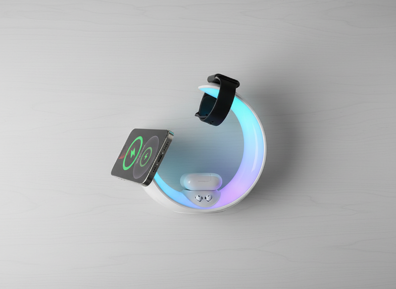 3-In-1 Wireless Charger with RGB Night Light