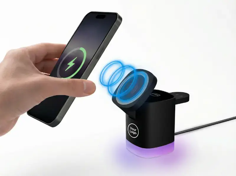 Giftology Mag 3-In-1 Compact Wireless Charger