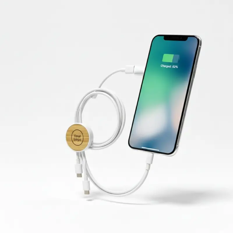 Wheat St Bamboo & Recycled TPE Charging Cable