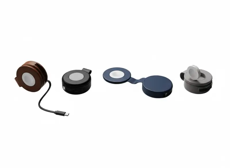 15W Wireless Charger With Retractable Cable & Dual Watch Compatibility In UAE