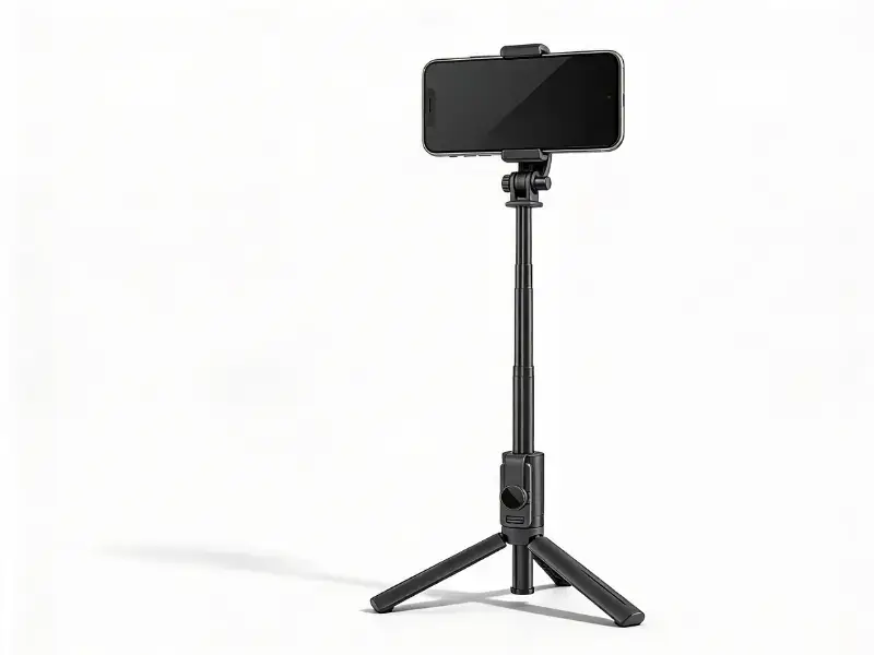 Мобильный штатив 3-в-1 с Bluetooth-палкой для селфи и кнопкой затвора камеры.