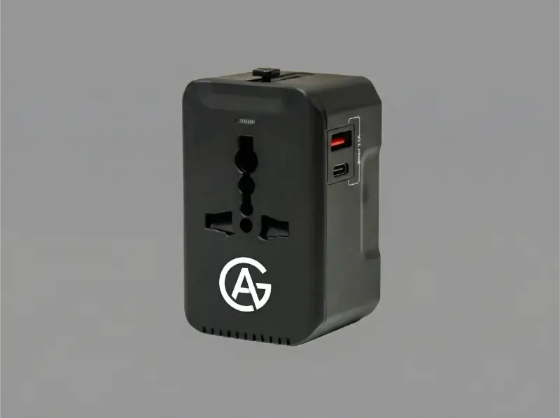 Universal Travel Adapter With Type-C And USB-A Ports