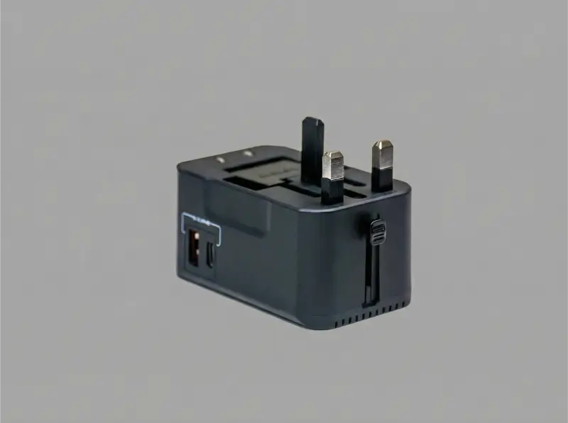 Universal Travel Adapter With Type-C And USB-A Ports