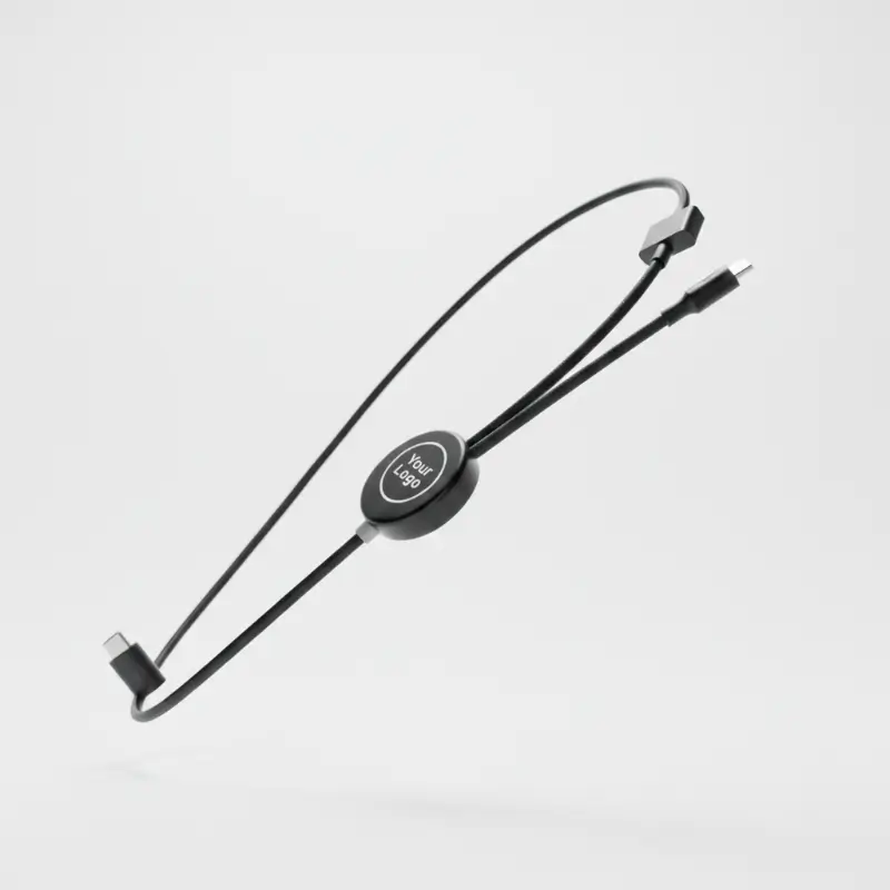 RPET Charging cable with Lightup Logo