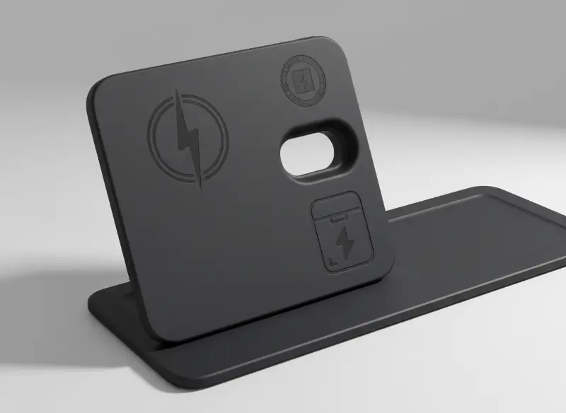 3-In-1 Magnetic Wireless Charger Desk Tray