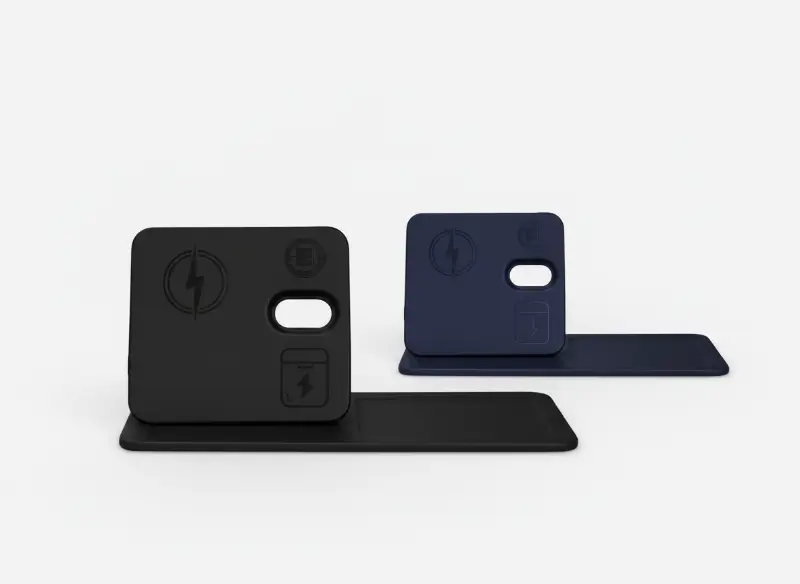3-In-1 Magnetic Wireless Charger Desk Tray