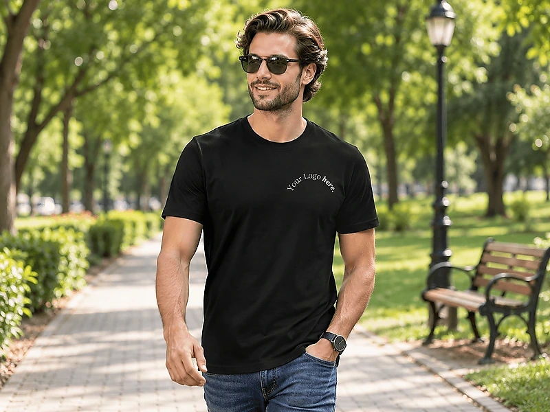 Nextt Level Bio-Washed Round Neck T-Shirt for Men