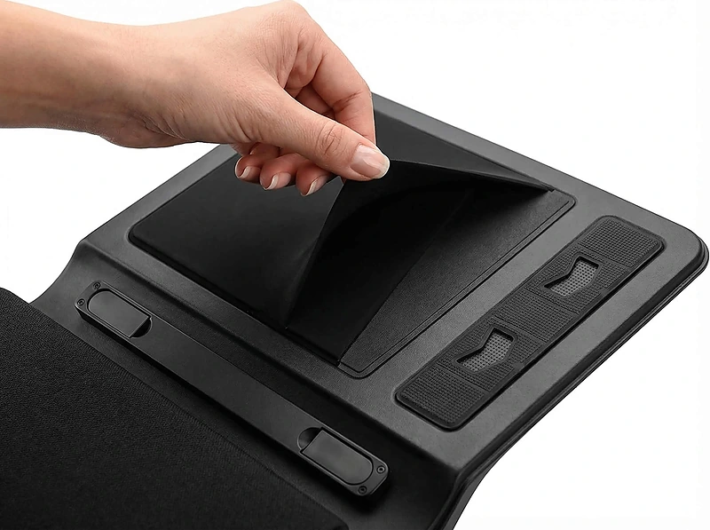 A5 Notebook Organizer with Power Bank, USB & MagSafe Charging
