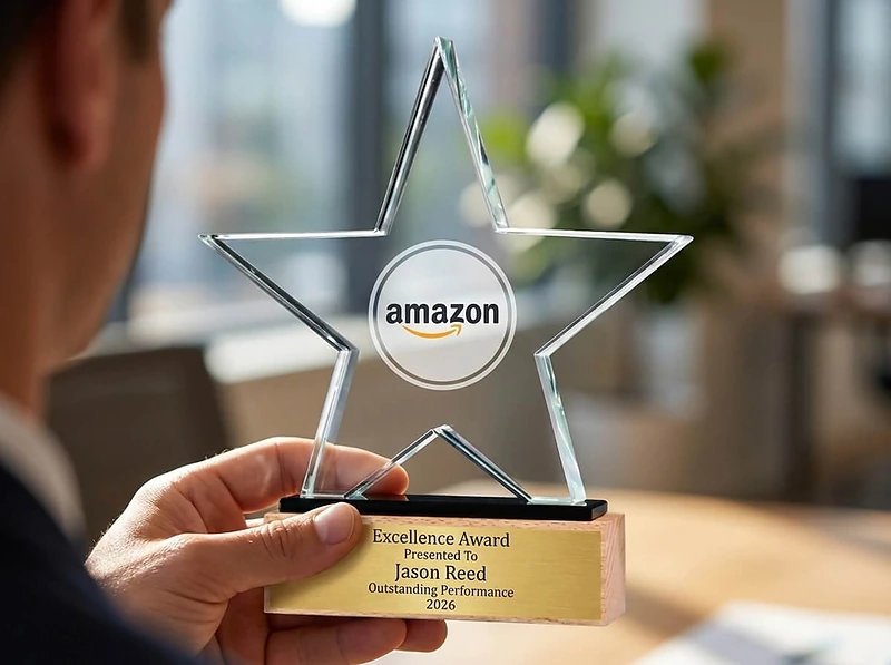 Star Shaped Crystal Award