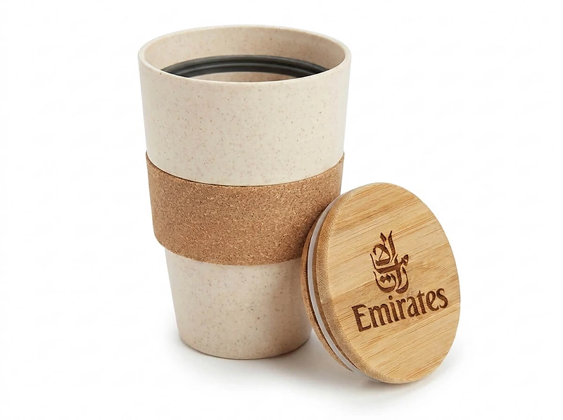 Wheat Straw and Cork Coffee Mug