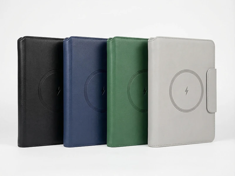 Wireless Charging Notebook with 5000mAh Power Bank