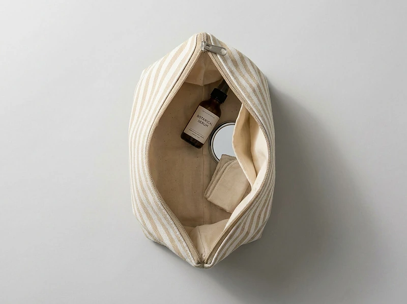 Cotton Toiletry Pouch