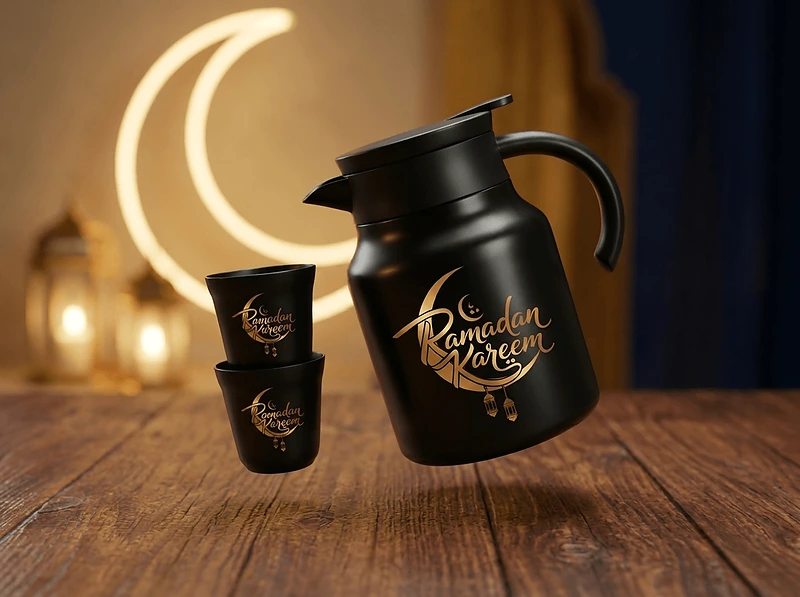Arabic Tea & Coffee Pot with Cups Set