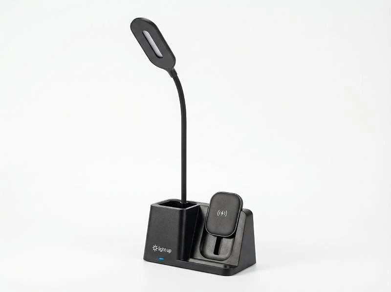 3-in-1 Wireless Charger with Desk Lamp & Pen Holder In UAE