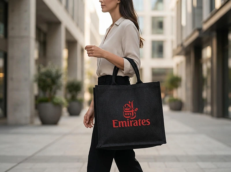 Laminated Jute Tote Bag