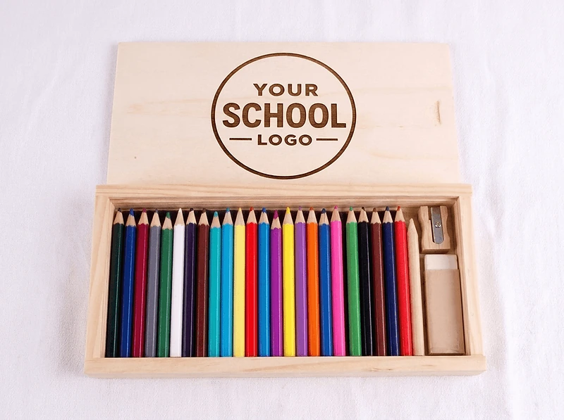 Art Kit with 24 Color Pencils