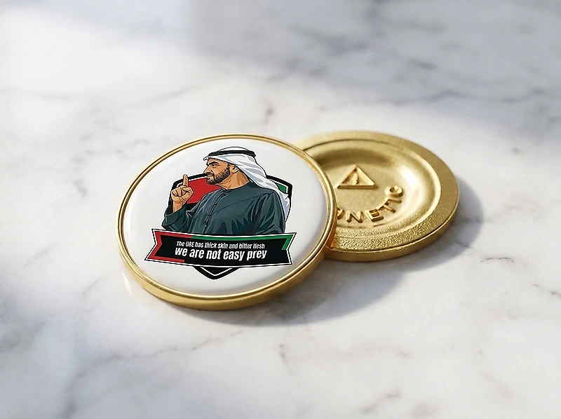 Proud of UAE-Round Magnetic Badge