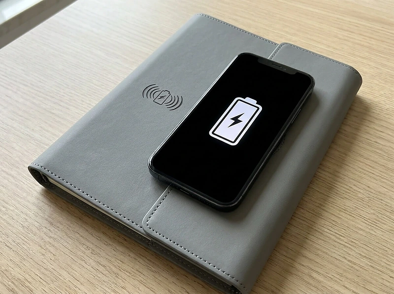 Executive Portfolio Powerbank with Wireless Charging Technology