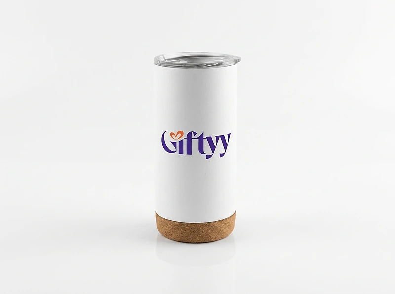 Giftology Insulated Mug / Tumbler with Cork Base