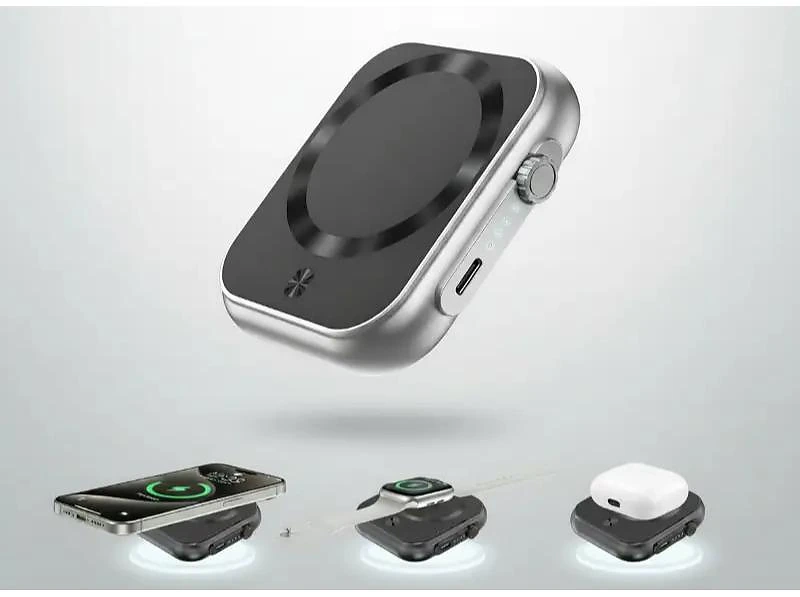 5000mAh Power Bank With 20W Fast Type-C Output & Wireless Charging