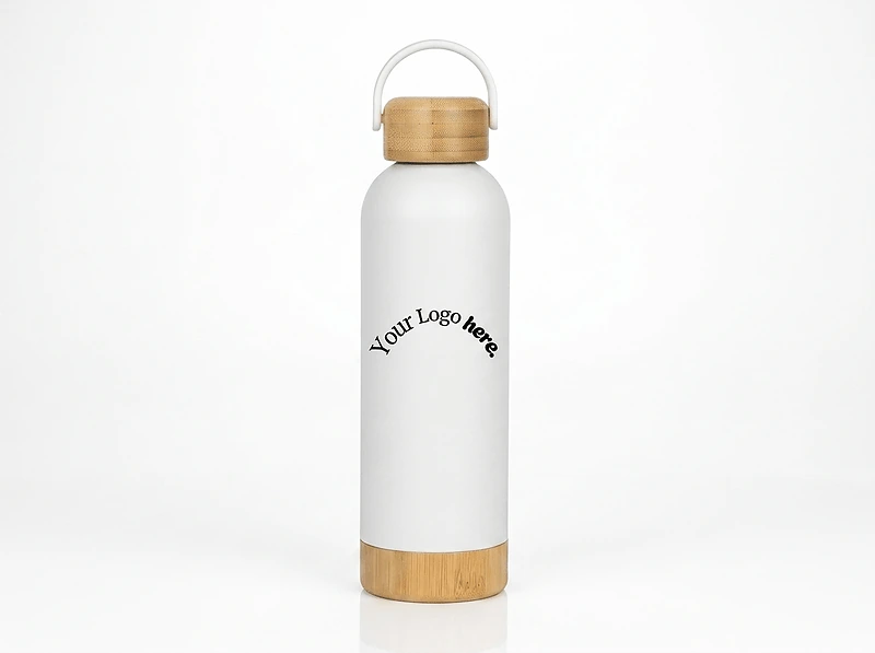 Insulated Bottle With Bamboo Lid
