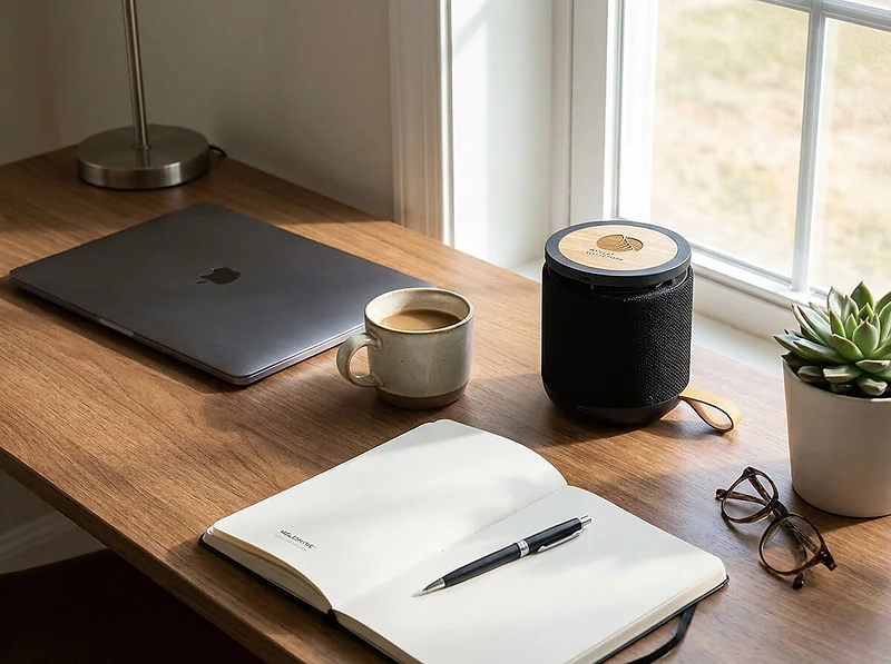 Bamboo Bluetooth Speaker and Wireless Charger
