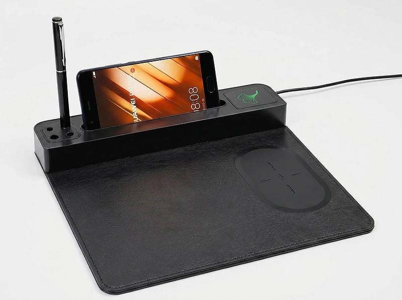 Light-Up Logo Wireless Charging Mouse Pad