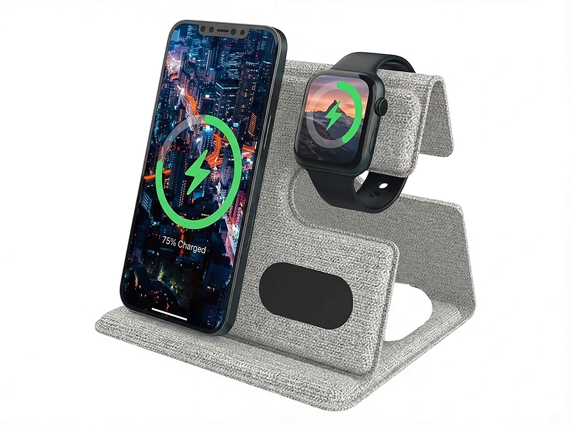 CHANGE ZERO Recycled 3-in-1 Wireless Charger Station