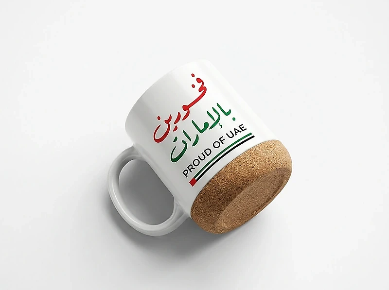Ceramic Mug with Lid & Cork Base