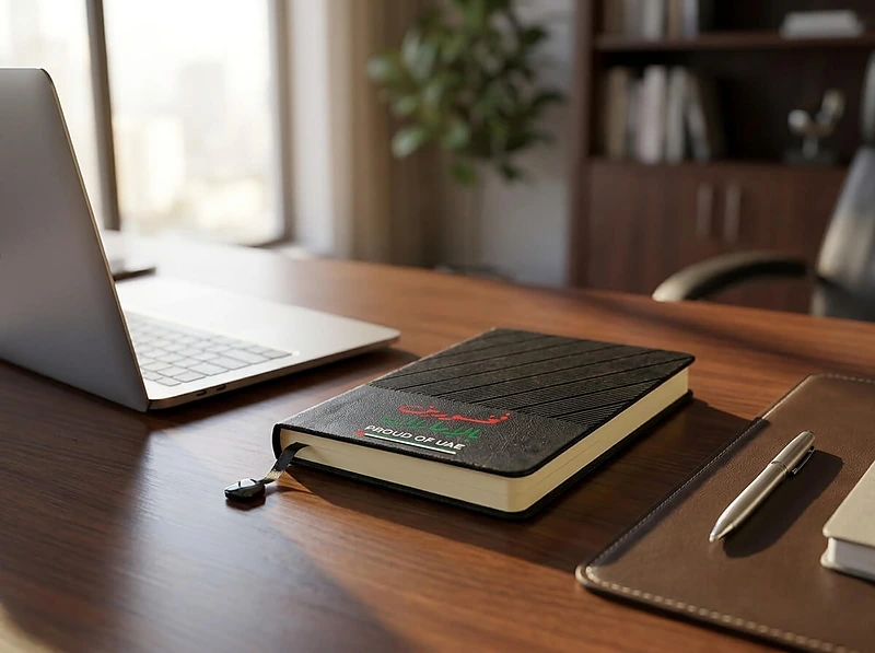 Proud of UAE Premium Black Notebook