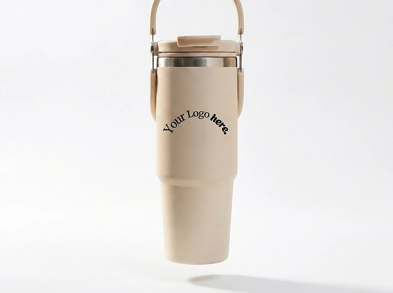 Tumbler with Handle and Sipper