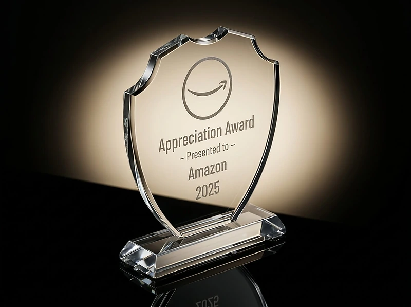 Victorian Shield Crystal Award