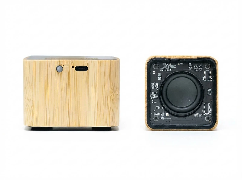 Bamboo Bluetooth Speaker Transparent Top