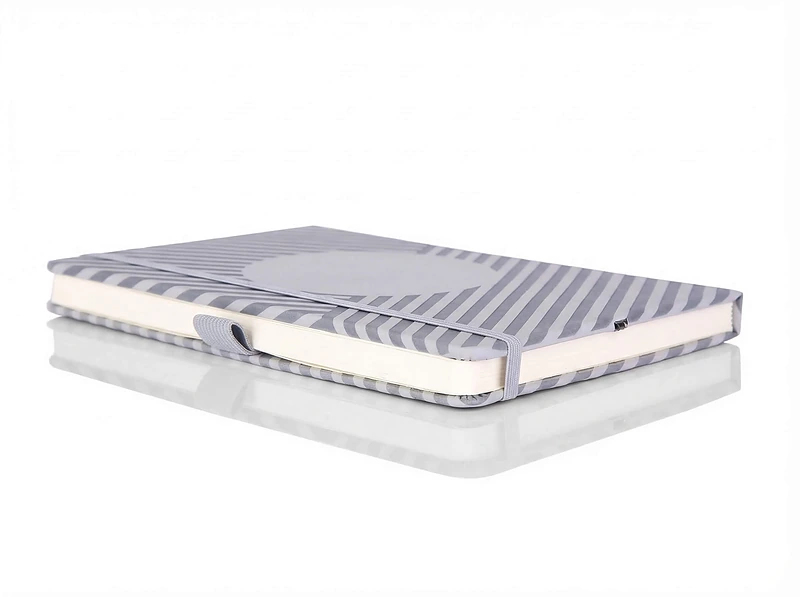 A5 Notebook with Wireless Charger and Debossed Design