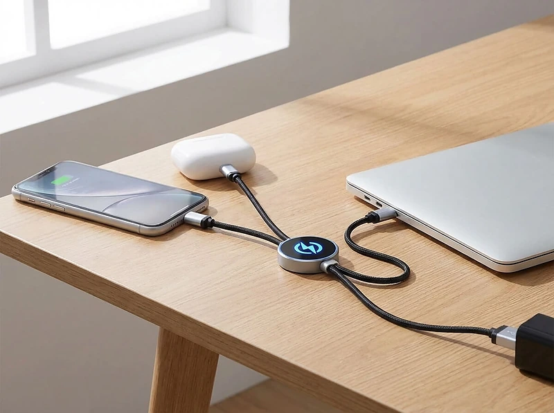 3-in-1 Light-Up Logo Charging Cable