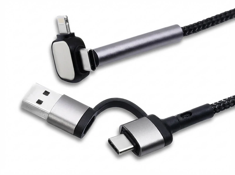4in1 Charging Cable with Phone Stand and Quick Charge