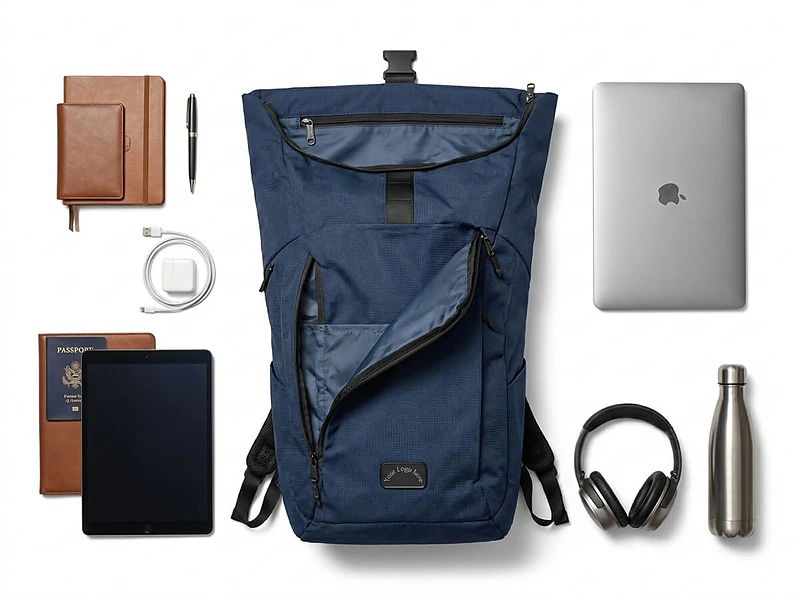 Recycled Ocean Plastic Roll-Up Backpack