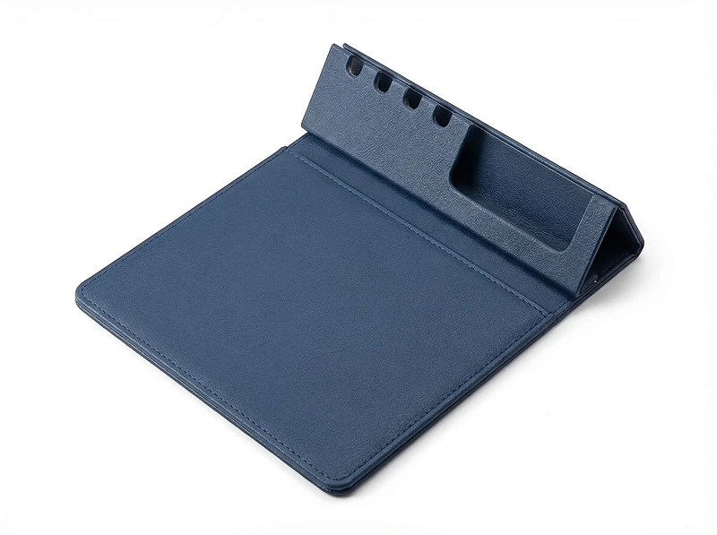 10W Fast Charging Wireless Mouse Pad with Bamboo Desktop Organizer