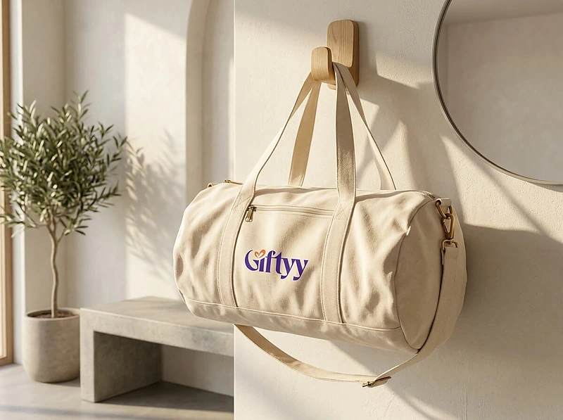 GRS Recycled Cotton Duffel Gym Bag