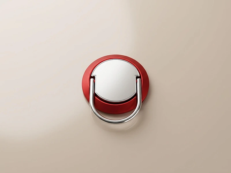 Metal Ring Holder Red