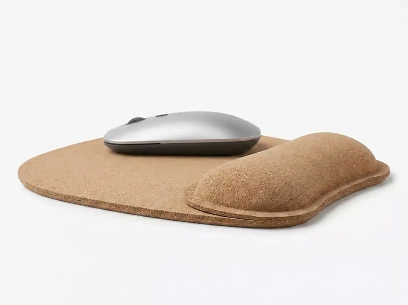 Cork Mouse Pad with Wrist Support