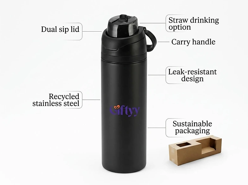 EcoFlow Recycled Stainless Steel Bottle In UAE