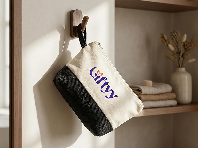 Jute Pouch With Canvas