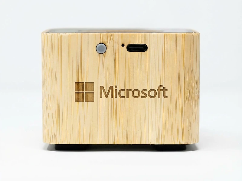 Bamboo Bluetooth Speaker Transparent Top