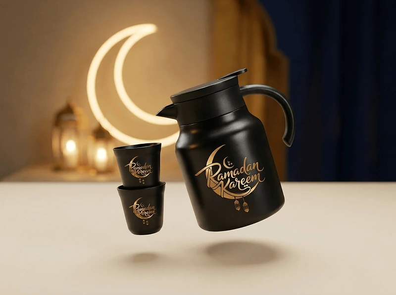 Arabic Tea & Coffee Pot with Cups Set